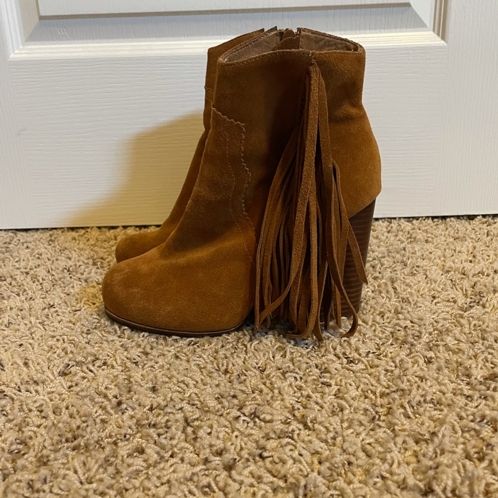 Jeffrey Campbell Prance Fringe Suede Bootie - Picture 7 of 10